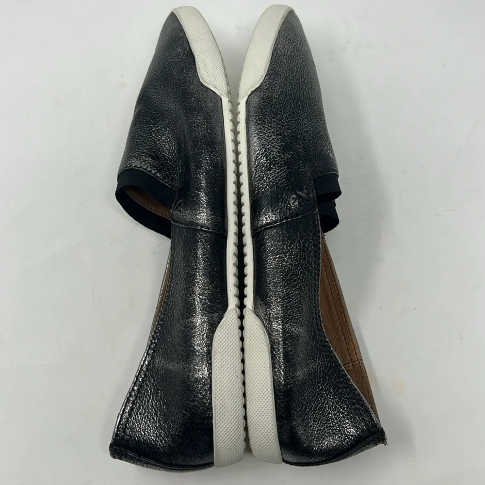 Frye Melanie Metallic Slip-On Sneakers Size 10 Excellent Condition